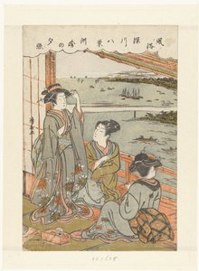 Abendregen in Susaki von Torii Kiyonaga
