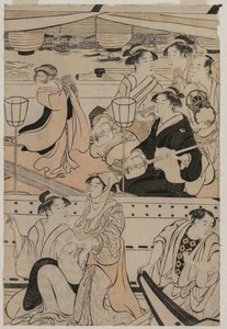 Bootsfahrt auf dem Sumida-Fluss, 1789