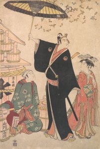 Ichikawa Yaozo III in der Rolle von Sukeroku aus dem Stück Yukari no Edo-sakura