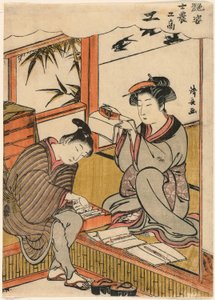 Der Handwerker aus der Serie "Schönheiten, die die vier sozialen Klassen illustrieren" von Torii Kiyonaga