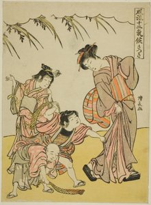 Der fünfte Monat (Satsuki), aus der Serie "Modische zwölf Jahreszeiten (Furyu juni kiko)"