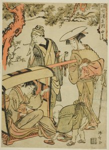 Yumoto, aus der Serie "Sieben berühmte heiße Quellen von Hakone"