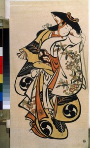 Männlicher Schauspieler in Frauenrolle von Torii Kiyonobu I