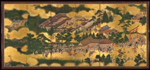 Pferderennen am Kamo-Schrein, 1615-50
