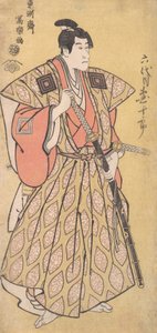Ichikawa Danjuro VI als Funa Bansaku, Sohn von Fuwa Banzayemon, 1794-95