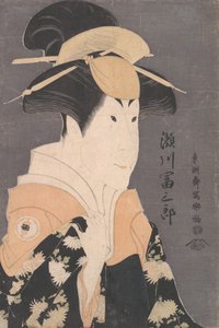 Segawa Tomisaburo II als Yadorigi im Stück Hana Ayame Bunroku Soga, 1794 von Toshusai Sharaku