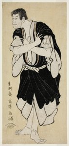 Der Schauspieler Sakata Hangoro III als Kosodate Kannonbo (Sandai-me Sakata Hangoro no Kosodate no Kannonbo) von Toshusai Sharaku