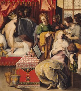 Hyante und Climene bei ihrer Toilette