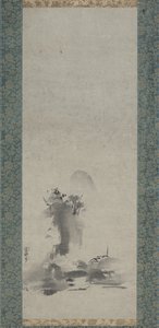 Haboku, gesprenkelte Tuschlandschaft
