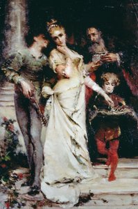 Vertrauen, von Tranquillo Cremona (1837-1878)