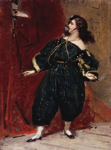 Maske des Bersagliere, von Tranquillo Cremona (1837-1878)