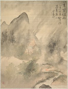 Zehntausend Bambusse im Nebel und Regen von Tsubaki Chinzan