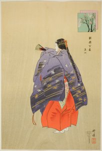 Toboku, aus der Serie "Hundert No-Dramen (Nogaku hyakuban)" von Tsukioka Kogyo