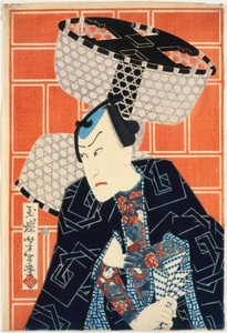 Der Schauspieler Kawarasaki Gonjūrō für eine Feuerwehrtruppe von Tsukioka Yoshitoshi