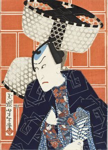 Der Schauspieler Kawarasaki Gonjūrō für eine Feuerwehrtruppe von Tsukioka Yoshitoshi