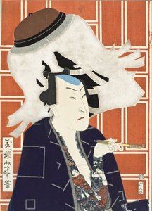 Der Schauspieler Sawamura Tosshō II für eine Feuerwehrtruppe von Tsukioka Yoshitoshi