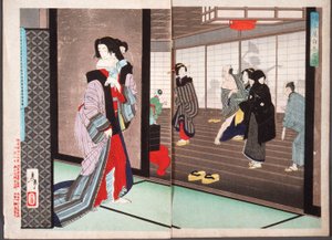 Die Geschichte von Shiraito, einer Kurtisane aus dem Haus Hashimoto von Tsukioka Yoshitoshi
