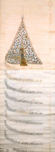 Firman, der den Kapuzinerorden autorisiert, im Osten zu reisen, ca. 1628 von Turkish School