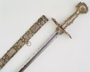 Schwertgriff mit Scheide