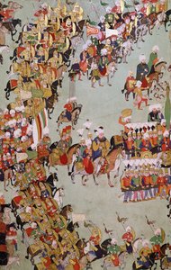 Die Eroberung von Eger, aus dem Egri Fetihnamesi von Turkish School