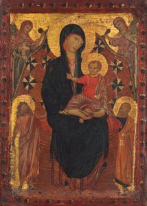 Madonna mit Kind, Johannes dem Täufer, Petrus und zwei Engeln