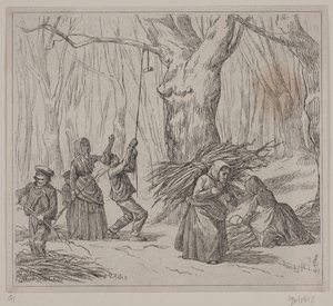 Illustration zu "Efterårsstormen", Gedicht von Christian Richardt von Ubekendt