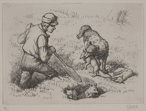 Illustration zu „Herr Mikkel“, Gedicht von Christian Richardt