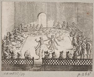 Persisches Bankett mit Tänzern