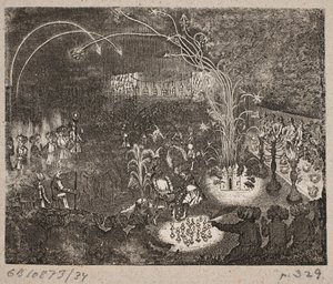 Persisches Bankett mit Feuerwerk