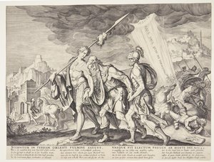 Der blinde Saul wird nach Damaskus geführt