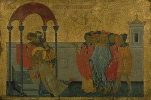 Der Priester Zacharias wird auf Befehl von König Herodes getötet