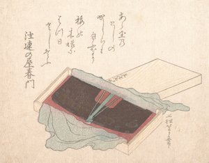 Schachtel mit einem Lackkamm, 1812