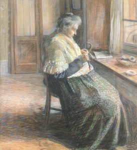 Die Mutter, Porträt einer alten Frau