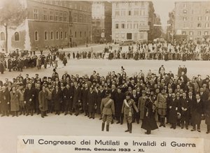 VIII. Kongress der Kriegsversehrten und Invaliden - Rom, Januar 1933