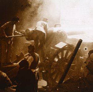 155 Kanonen im Einsatz, Arras, Nordfrankreich, 1915