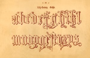 16. Jahrhundert. Gotik, 1862 von Unbekannt
