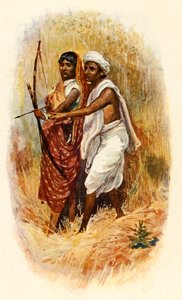 Ein Bhil-Paar, um 1910