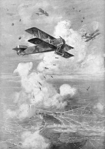 Ein Breguet französischer Doppeldeckerbomber im Einsatz, ca. 1917-1926 von Unbekannt