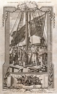 Ein Häuptling und andere Eingeborene von O-Taheitee besuchen Captain Cook von Unbekannt