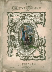 Ein Weihnachtssouvenir, Titelseite der Noten, ca. 1860er Jahre