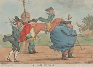 Ein Hagelsturm, 1800-1820 von Unbekannt
