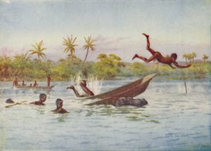 Eine Nilpferdjagd in Zentralafrika, 1924