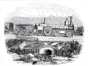 Eine LNWR-Passagierlokomotive Nr. 223 von Unbekannt