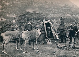 Eine Lappenfamilie, 1914 von Unbekannt