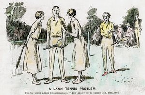 Ein Tennisproblem, 1923 von Unbekannt