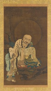 Ein Luohan und ein Begleiter, Ming-Dynastie, 1368-1644
