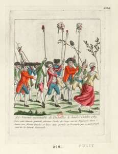 Ein denkwürdiger Tag in Versailles, 1789 von Unbekannt