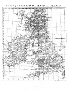 Neue Karte von England, Schottland und Wales, 19. Jahrhundert von Unbekannt