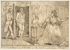 Ein Blick auf St. Peter oder Der Dichter in der Klemme, 23. Juli 1789 von Unbekannt