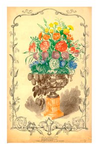 Eine Vase mit Sommerblumen, 1849